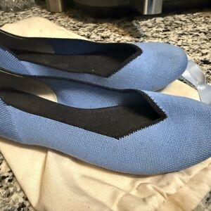 Rothy's Sky Blue Knit Loafers